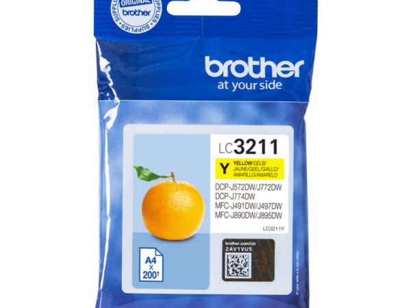 Brother LC3211Y cartuccia d'inchiostro 1 pz Originale Giallo