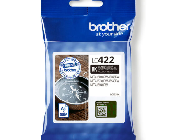 Brother LC422BK cartuccia d'inchiostro 1 pz Originale Nero