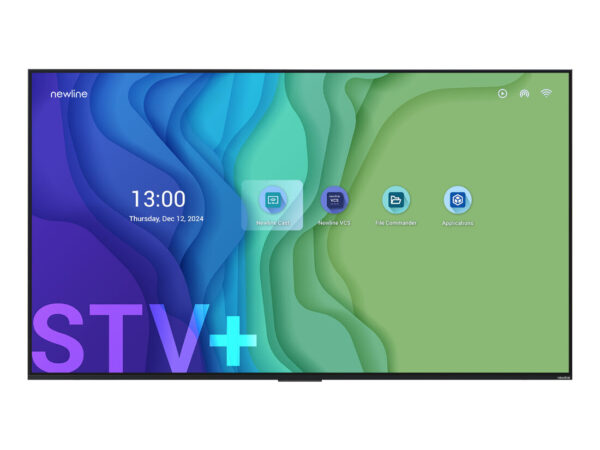 Newline STV+ 43" Pannello piatto per segnaletica digitale 109,2 cm (43") LED Wi-Fi 300 cd/m² 4K Ultra HD Nero Processore integrato Android 24/7