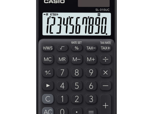 Casio SL-310UC-BK calcolatrice Tasca Calcolatrice di base Nero