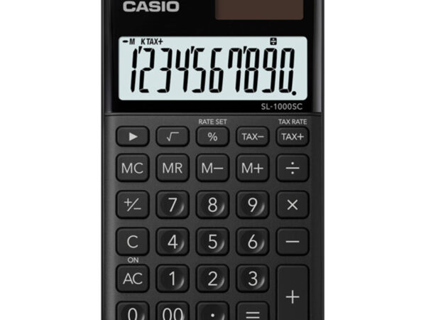 Casio SL-1000SC-BK calcolatrice Tasca Calcolatrice di base Nero