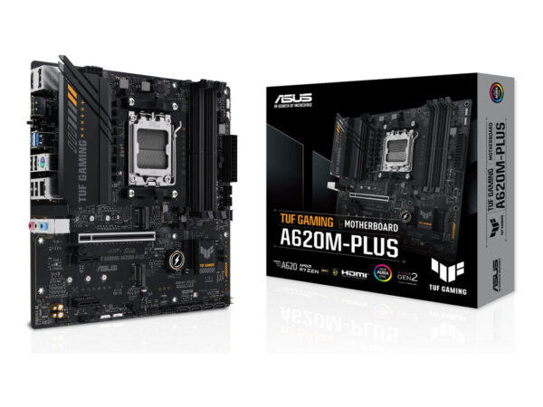 ASUS TUF GAMING A620M-PLUS AMD A620 Socket AM5 micro ATX