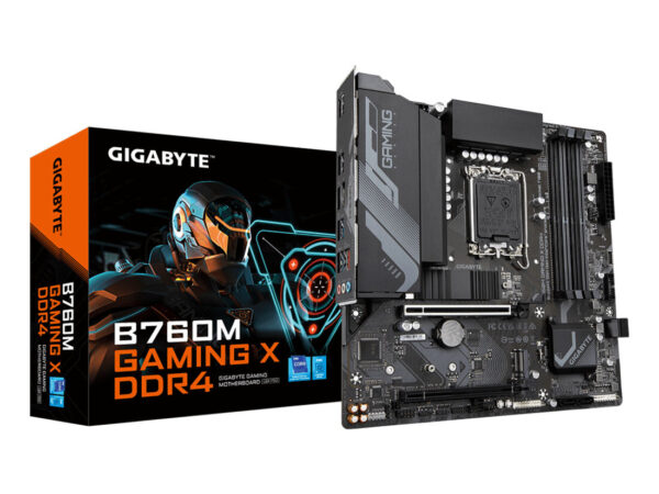 GIGABYTE B760M GAMING X scheda madre DDR4 - Supporta CPU Intel Core di 14a generazione, VRM digitale a 8+1+1 fasi, fino a 5333MHz DDR4 (OC), 2xPCIe 4.0 M.2, LAN 2.5GbE, USB 3.2 Gen2
