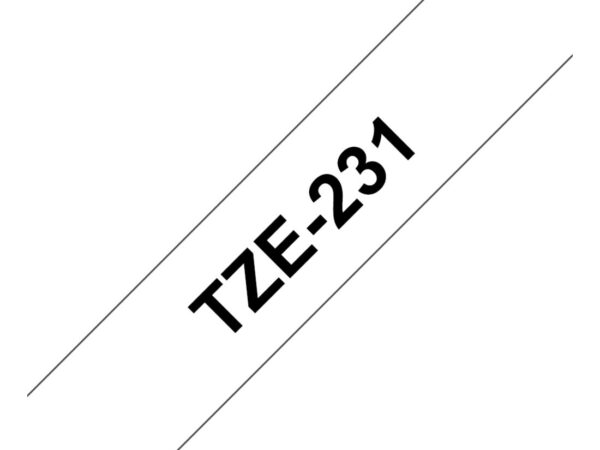 Brother TZE-231 nastro per etichettatrice Nero su bianco