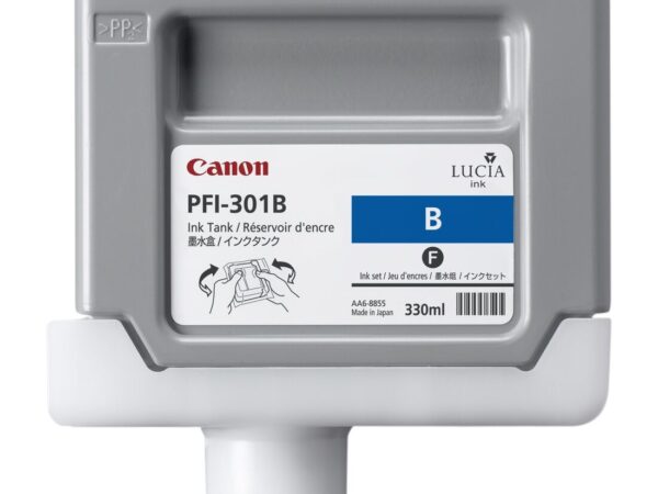 Canon PFI-301GY Pigment Blue Ink Cartridge cartuccia d'inchiostro 1 pz Originale Blu