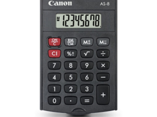 Canon AS-8 calcolatrice Tasca Calcolatrice con display Grigio