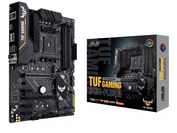 ASUS TUF GAMING B450-PLUS II AMD B450 Socket AM4 ATX