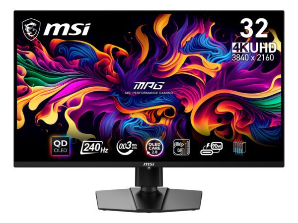 MSI MPG 321URX QD-OLED Monitor PC 80 cm (31.5") 3840 x 2160 Pixel 4K Ultra HD Nero