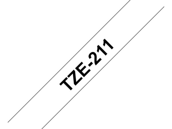 Brother TZe-211 nastro per etichettatrice Nero su bianco