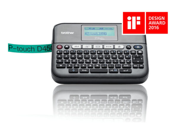 Brother PT-D450VP stampante per etichette (CD) Trasferimento termico 180 x 180 DPI 30 mm/s Cablato TZe QWERTY