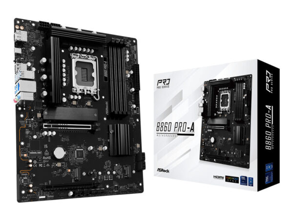 Asrock B860 Pro-A Intel B860 LGA 1851 (Socket V1) ATX
