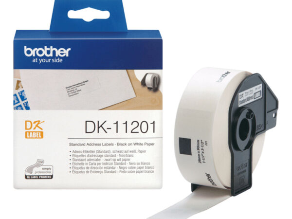 Brother DK-11201 nastro per etichettatrice Nero su bianco