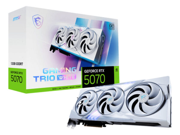 MSI GAMING GeForce RTX 5070 12G TRIO OC WHITE NVIDIA 12 GB GDDR7