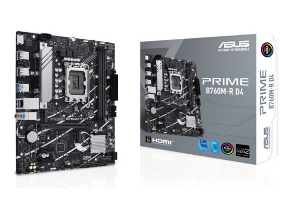 ASUS PRIME B760M-R D4 Intel B760 LGA 1700 micro ATX