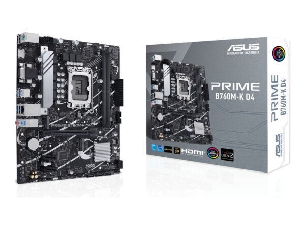 ASUS PRIME B760M-K D4 Intel B760 LGA 1700 micro ATX