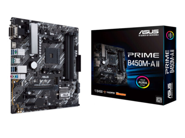 ASUS PRIME B450M-A II AMD B450 Socket AM4 micro ATX