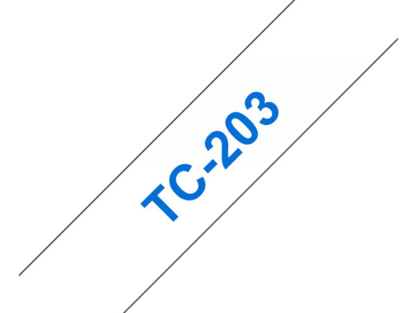 Brother TC-203 nastro per etichettatrice Blu su bianco