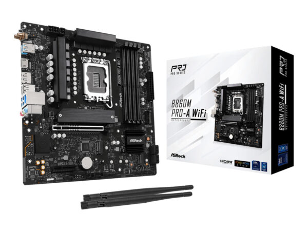 Asrock B860M Pro-A WiFi Intel B860 LGA 1851 (Socket V1) micro ATX