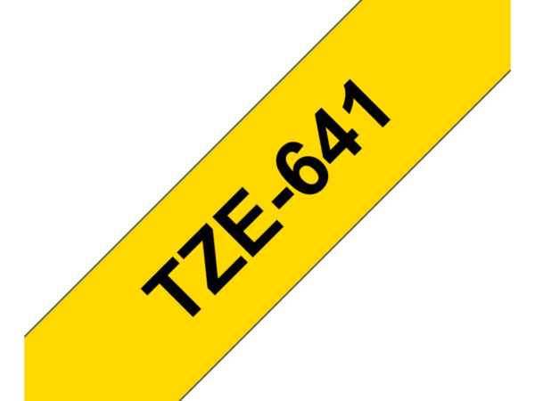 Brother TZE-641 nastro per etichettatrice Nero su giallo