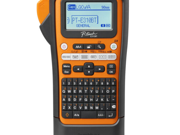 Brother PT-E310BTVP stampante per etichette (CD) Trasferimento termico 180 x 180 DPI 20 mm/s Con cavo e senza cavo HSE/TZe Bluetooth QWERTY