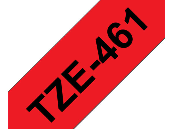 Brother TZE-461 nastro per etichettatrice Nero su rosso