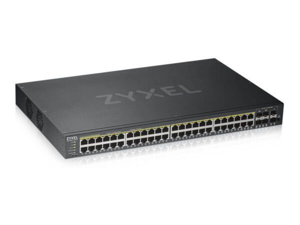 Zyxel GS1920-48HPV2 Gestito Gigabit Ethernet (10/100/1000) Supporto Power over Ethernet (PoE) Nero