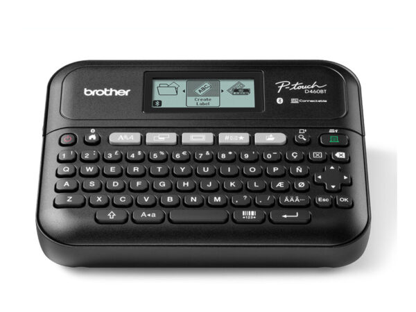 Brother PT-D460BTVP stampante per etichette (CD) Trasferimento termico 180 x 180 DPI 30 mm/s Con cavo e senza cavo TZe Bluetooth QWERTY