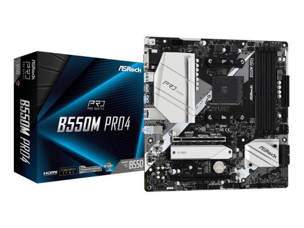 Asrock B550M Pro4 AMD B550 Socket AM4 micro ATX