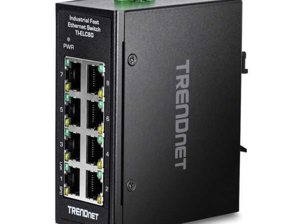 Trendnet TI-ELC80 switch di rete Non gestito Fast Ethernet (10/100) Nero