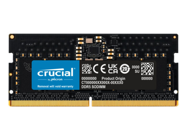 Crucial CT8G56C46S5 memoria 8 GB 1 x 8 GB DDR5 5600 MHz Data Integrity Check (verifica integrità dati)