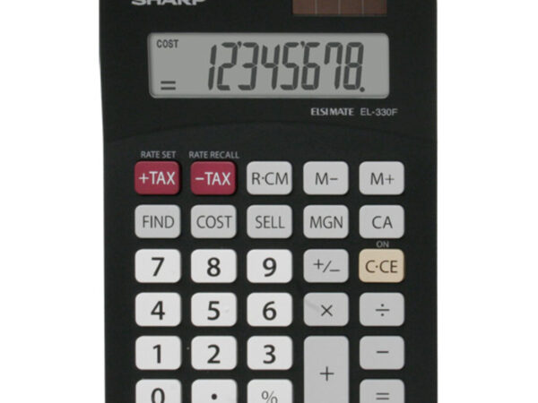 Sharp EL-330FBBK calcolatrice Tasca Calcolatrice di base Nero