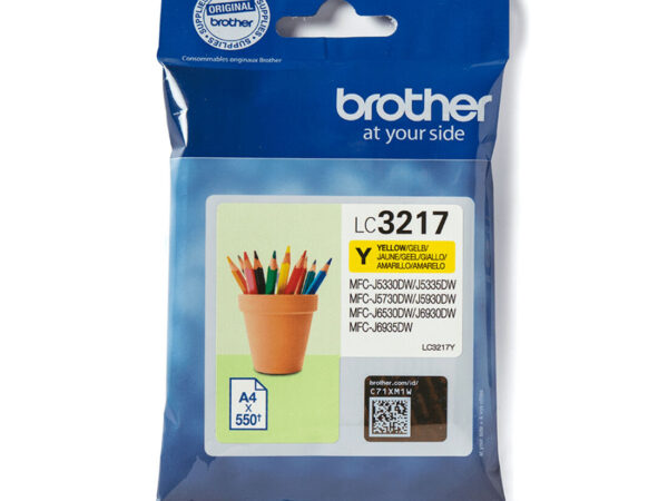Brother LC3217Y cartuccia d'inchiostro 1 pz Originale Giallo