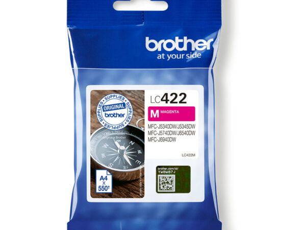 Brother LC422M cartuccia d'inchiostro 1 pz Originale Magenta