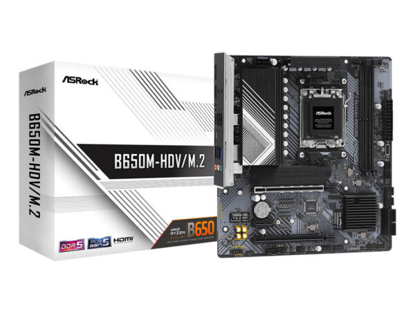 Asrock B650M-HDV/M.2 AMD B650 Socket AM5 micro ATX