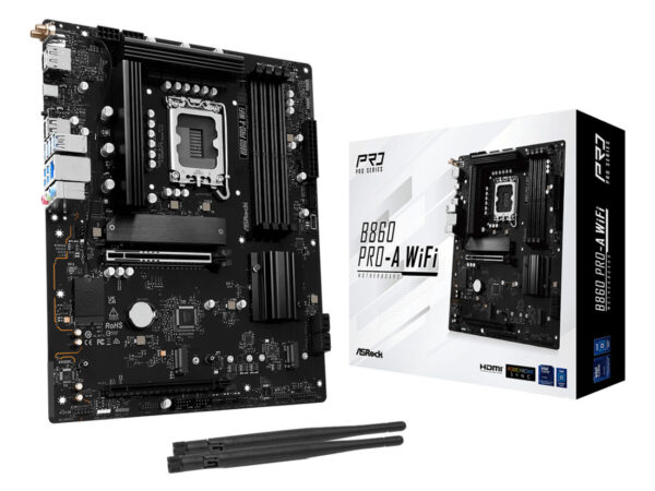 Asrock B860 Pro-A WiFi Intel B860 LGA 1851 (Socket V1) ATX