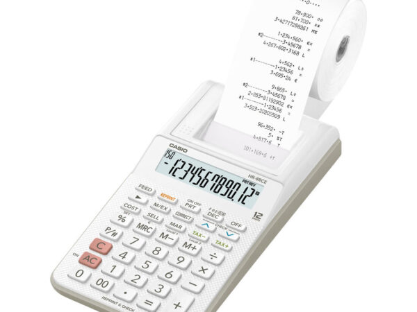 Casio HR-8RCE calcolatrice Desktop Calcolatrice con stampa Bianco