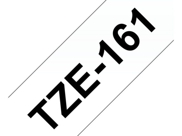 Brother TZE-161 nastro per etichettatrice Nero trasparente