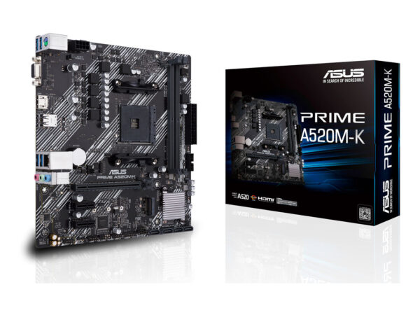 ASUS PRIME A520M-K AMD A520 Socket AM4 micro ATX