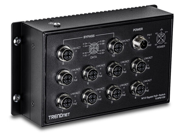 Trendnet TI-XPG102 switch di rete Non gestito Supporto Power over Ethernet (PoE) Nero