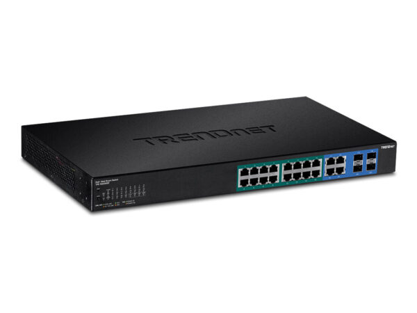 Trendnet TPE-1620WSF switch di rete Gestito L2/L3 Gigabit Ethernet (10/100/1000) Supporto Power over Ethernet (PoE) 1U Nero