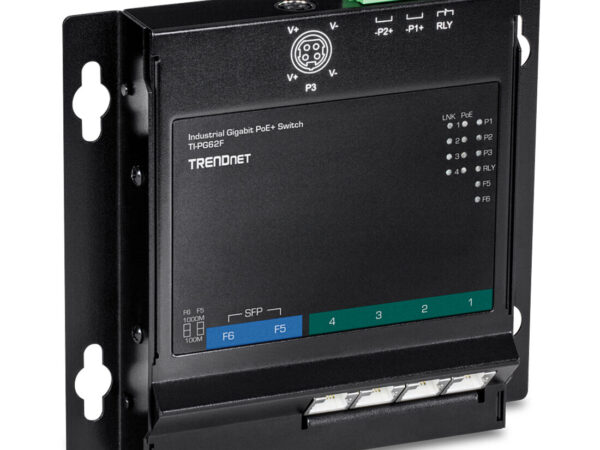 Trendnet TI-PG62F switch di rete Gigabit Ethernet (10/100/1000) Supporto Power over Ethernet (PoE) Nero