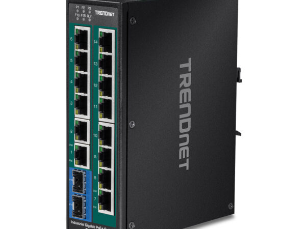 Trendnet TI-PG162 switch di rete Non gestito Gigabit Ethernet (10/100/1000) Supporto Power over Ethernet (PoE) Nero