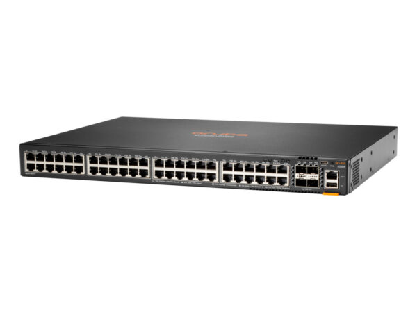 HPE Aruba Networking CX 6200F 48G 4SFP+ Gestito L3 Gigabit Ethernet (10/100/1000) 1U Nero