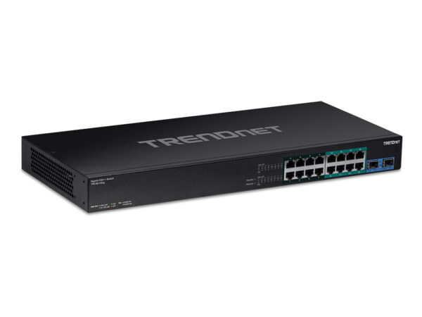 Trendnet TPE-BG182G switch di rete Non gestito Gigabit Ethernet (10/100/1000) Supporto Power over Ethernet (PoE) 1U Nero