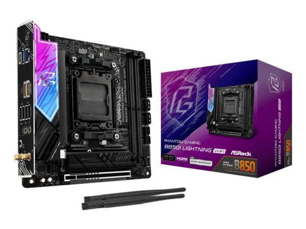 Asrock Phantom Gaming B850I Lightning WiFi AMD B850 Socket AM5 mini ITX
