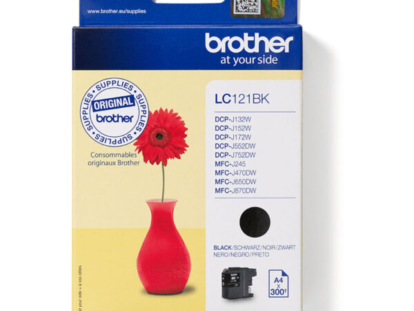 Brother LC121BK cartuccia d'inchiostro 1 pz Originale Nero