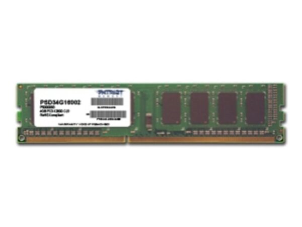 Patriot Memory Signature Line PSD34G16002 memoria 4 GB 1 x 4 GB DDR3 1600 MHz