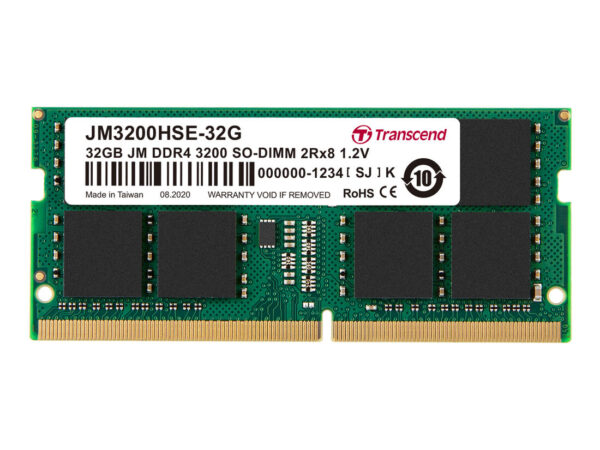Transcend JetRam JM3200HSE-32G memoria 32 GB 2 x 8 GB DDR4 3200 MHz