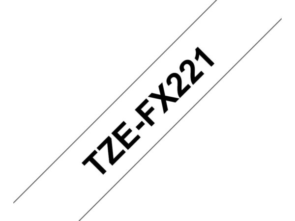 Brother TZE-FX221 nastro per etichettatrice Nero su bianco