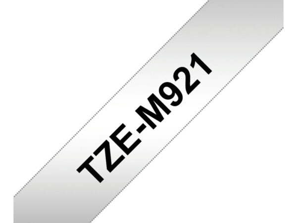 Brother TZE-M921 nastro per etichettatrice Nero su metallizzato